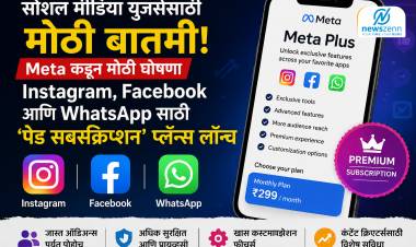 Social Media : सोशल मीडिया युजर्ससाठी मोठी बातमी! Meta कडून Instagram, Facebook आणि WhatsApp साठी ‘पेड सबस्क्रिप्शन’ प्लॅन्स लॉन्च